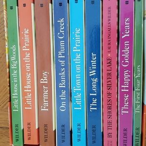 Complete Set of Nine Little House on The Prairie Books